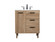 Baldwin Single Bathroom Vanity in natural oak (173|VF47030NT)