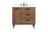 Baldwin Single Bathroom Vanity in walnut brown (173|VF47036WB-BS)
