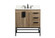 Eugene Single Bathroom Vanity in natural oak (173|VF48832NT-BS)