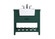 Clement Single Bathroom Vanity in Green (173|VF60136GN)