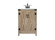 Grant Single Bathroom Vanity in natural oak (173|VF90224NT)