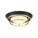Beam Me Up! LED Flush Mount in Coal And Satin Brass (42|P5371-689-L)