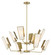 Ricochet Eight Light Chandelier in Soft Brass (7|2678-695)