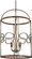 Yorkville by Robin Baron Four Light Pendant in Aged Darkwood w/Silver Patina (7|2694-115)
