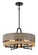 Silver Creek Four Light Convertible Pendant in Stone Grey, Coal & Brushed Nic (7|2764-733)