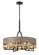Silver Creek Four Light Chandelier in Stone Grey, Coal & Brushed Nic (7|2765-733)