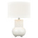 Delia One Light Table Lamp in White (45|H0019-7991)