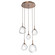 Gem LED Pendant in Burnished Bronze (404|CHB0039-05-BB-C-C01-L3)