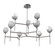 Gem LED Chandelier in Graphite (404|CHB0039-55-GP-S-001-L1)