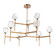 Gem LED Chandelier in Novel Brass (404|CHB0039-55-NB-C-001-L3)
