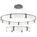 Parallel LED Chandelier in Graphite (404|CHB0042-2D-GP-CR-CA1-L3)