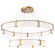 Parallel LED Chandelier in Novel Brass (404|CHB0042-2D-NB-CR-CA1-L1)