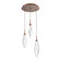 Rock Crystal LED Pendant in Burnished Bronze (404|CHB0050-03-BB-CC-C01-L3)