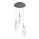 Rock Crystal LED Pendant in Graphite (404|CHB0050-03-GP-CC-C01-L3)