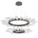 Rock Crystal LED Chandelier in Graphite (404|CHB0050-2T-GP-CC-CA1-L1)