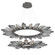 Rock Crystal LED Chandelier in Graphite (404|CHB0050-2T-GP-CS-CA1-L3)
