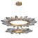 Rock Crystal LED Chandelier in Novel Brass (404|CHB0050-2T-NB-CS-CA1-L1)