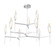 Rock Crystal LED Chandelier in Classic Silver (404|CHB0050-54-CS-CA-001-L3)