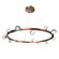 Stella LED Chandelier in Burnished Bronze (404|CHB0070-40-BB-CZ-CA1-L3)
