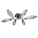Rock Crystal LED Flush Mount in Graphite (404|CLB0050-01-GP-CS-L3)