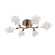 Blossom LED Flush Mount in Burnished Bronze (404|CLB0059-01-BB-BC-L3)