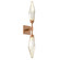 Rock Crystal LED Wall Sconce in Novel Brass (404|IDB0050-02-NB-CA-L1)