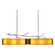 Ironwood Linear Chandelier in Novel Brass (404|PLB0032-0A-NB-SG-001-E2)
