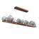 Gem LED Linear Suspension in Burnished Bronze (404|PLB0039-0C-BB-S-CA1-L1)