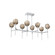 Gem LED Linear Suspension in Classic Silver (404|PLB0039-50-CS-B-001-L1)