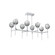 Gem LED Linear Suspension in Classic Silver (404|PLB0039-50-CS-S-001-L1)