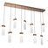 Parallel LED Pendant in Burnished Bronze (404|PLB0042-09-BB-CG-C01-L3)