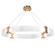 Parallel LED Chandelier in Novel Brass (404|PLB0042-44-NB-CG-CA1-L1)
