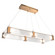 Parallel LED Chandelier in Novel Brass (404|PLB0042-R1-NB-CG-CA1-L3)