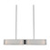 Textured Glass LED Linear Suspension in Burnished Bronze (404|PLB0044-44-BB-SG-001-L3)