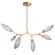 Rock Crystal LED Lantern in Novel Brass (404|PLB0050-BA-NB-CS-001-L1)