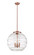 Essex LED Pendant in Antique Copper (405|221-3S-AC-G1213-18-LED)