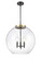 Essex LED Pendant in Black Antique Brass (405|221-3S-BAB-G122-18-LED)