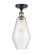 Ballston LED Semi-Flush Mount in Black Antique Brass (405|516-1C-BAB-G654-7-LED)