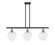 Ballston Three Light Island Pendant in Black Antique Brass (405|516-3I-BAB-G654-8)