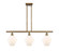 Ballston LED Island Pendant in Brushed Brass (405|516-3I-BB-G651-8-LED)