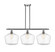 Ballston LED Island Pendant in Brushed Satin Nickel (405|516-3I-SN-G654-12-LED)