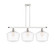 Ballston Three Light Island Pendant in White Polished Chrome (405|516-3I-WPC-G652-12)