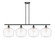 Ballston Four Light Island Pendant in Matte Black (405|516-4I-BK-G652-12)