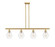 Ballston Four Light Island Pendant in Satin Gold (405|516-4I-SG-G652-6)