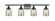 Ballston Urban LED Bath Vanity in Matte Black (405|916-4W-BK-G58-LED)