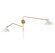 Two Light Wall Sconce in White with Natural Brass (446|M90088WHNB)