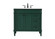 Bennett Single Bathroom Vanity in Green (173|VF31836GN)