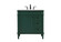 Bennett Single Bathroom Vanity in green (173|VF31832GN)