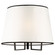 Coco Three Light Semi-Flush Mount in Gold, Black (78|SC13344BK)