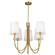 Rhythm Five Light Chandelier in Brushed Gold (78|SC13335BG)